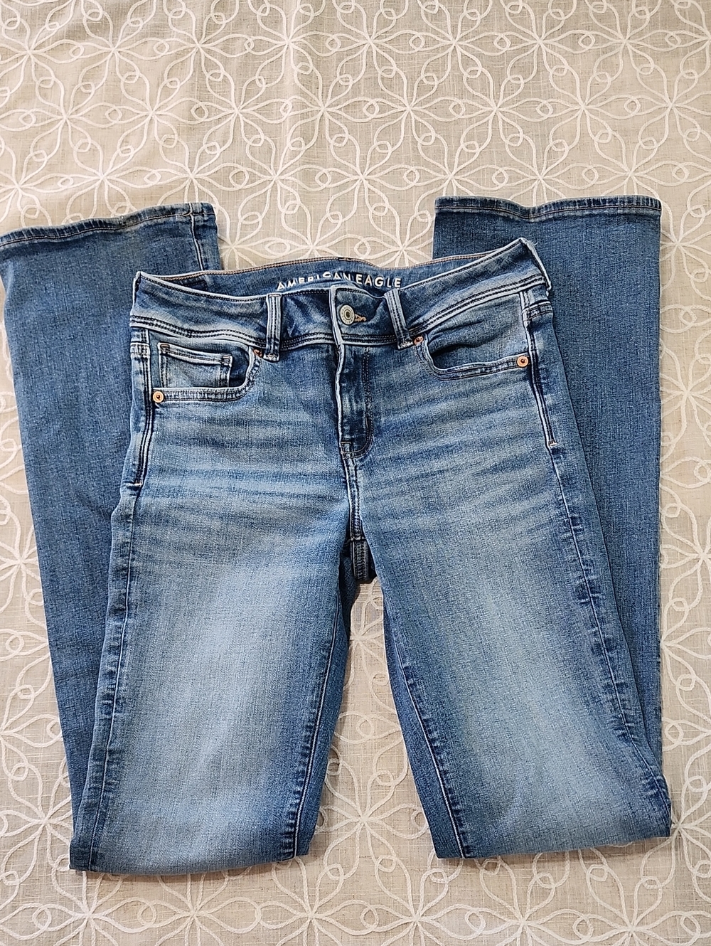 American Eagle Next Level Stretch Boot Kick Jeans Size 4 X-Long